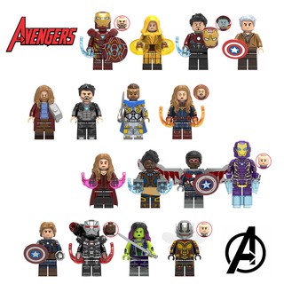 ฟิกเกอร์โมเดล avengers Avengers Endgame Series Mini Toys Ironman Thor Pepper Captain Falcon Gamora Figure