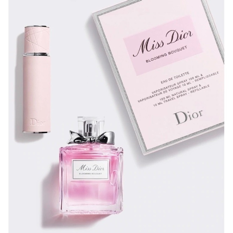 Set Christian Dior Miss Dior Blooming Bouquet EDT 100 ml. + 10 ml. Travel Spray Refillable