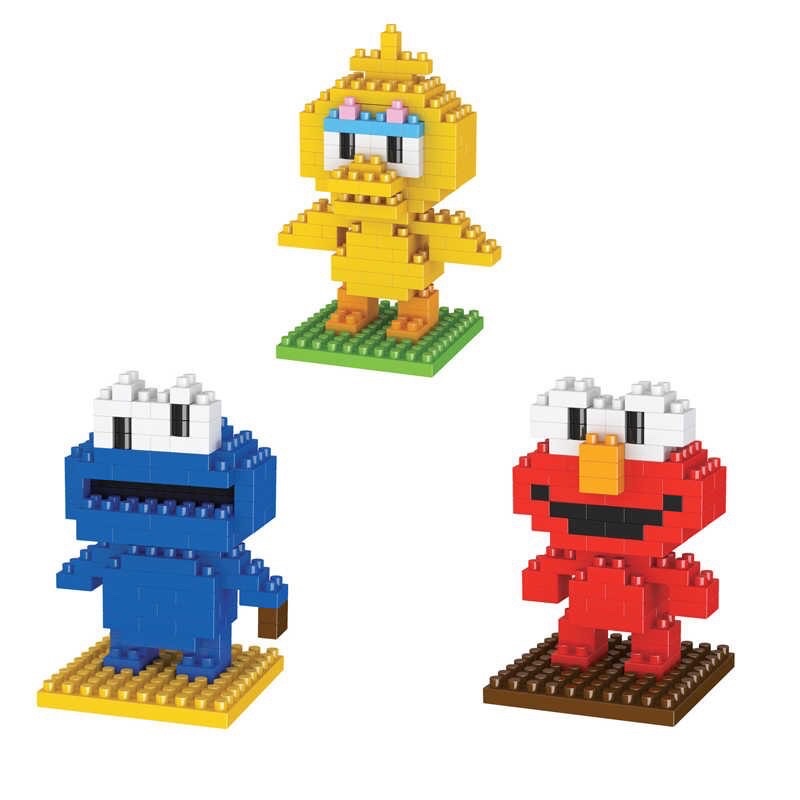 ตัวต่อเอลโม่ บิ๊กเบิร์ด คุ๊กกี้ มอนสเตอร์ Sesame Street เซซามี่ สตรีท เลโก้จีน นาโน