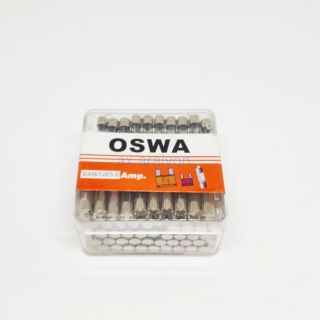 ฟิวส์แก้ว 6X30มิล ฟิวส์หลอดแก้ว 50A  OSWA 1ตัว