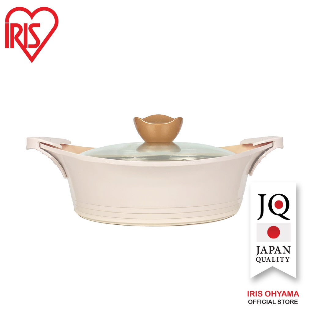 หม้อ ไอริส โอยามะ IRIS OHYAMA รุ่น Ricopa สีครีม (ไม่รวมเตาไฟฟ้า)