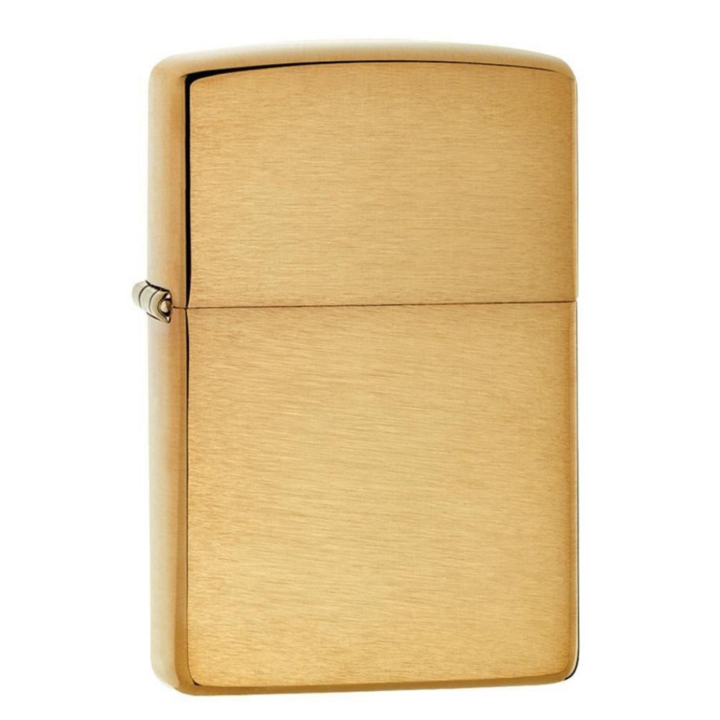 ซิปโป้ รุ่น 168 Armor Brushed Brass ของแท้ รับประกันตลอดชีวิต นำเข้าและจำหน่ายโดยตัวแทนจำหน่าย