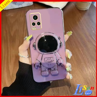 เคส Vivo v20 pro เคส Vivo v20 เคส Vivo v21 5G v17 v23e v23 5g เคสโทรศัพท์มือถือ ลายนักบินอวกาศ พร้อมขาตั้ง สําหรับ YHY