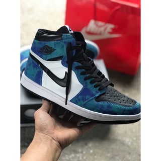 พร้อมส่ง🦋 wmns Air Jordan 1 Retro High OG Tie-Dye blue(40-45)