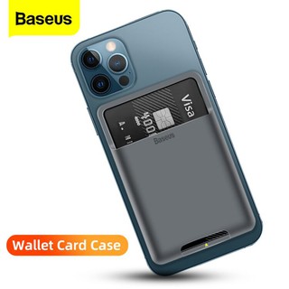 Baseus กระเป๋าสตางค์แบบซิลิโคนสำหรับเคสกระเป๋าสตางค์สําหรับ Iphone Samsung Xiaomi Android Mobile Phone