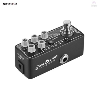 Mooer Micro Preamp Series 010 Two Stone อุปกรณ์ขยายเสียงดิจิตอลสไตล์โมเดิร์นสําหรับใช้ในการขยายเสียง