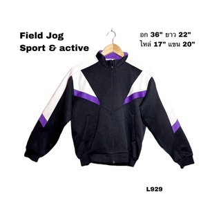 Field Jog sport &amp; active jacket เสื้อคลุมแขนยาว L929.b4