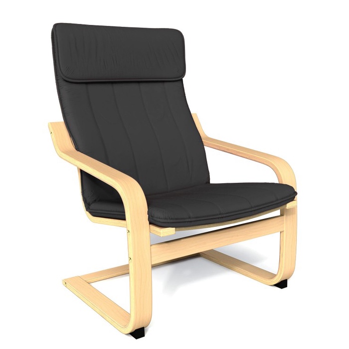 ผ้าคลุมเบาะเก้าอี้ Ikea poang poan สีเทา