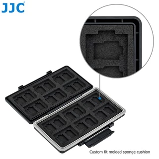 JJC กล่องใส่ SD Card กล่องเก็บการ์ดหน่วยความจำ Micro SD SDXC SDHC XQD CF CFexpress Type A B Nintendo Switch NS การ์ดเกม M.2 2280 SSD