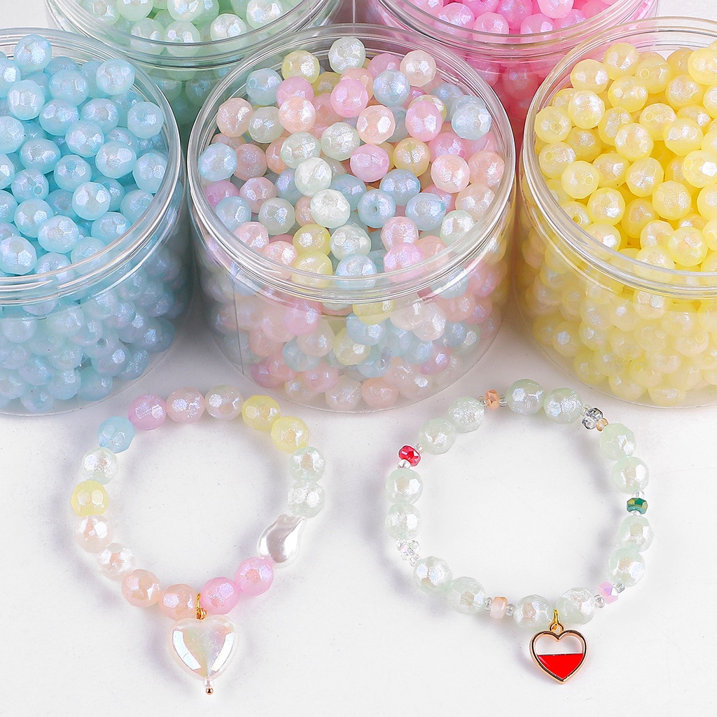 ชุดลูกปัดอะคริลิค 39 ชิ้น 10 มิลลิเมตร สเปซerdem อุปกรณ์ทำเครื่องประดับ DIY