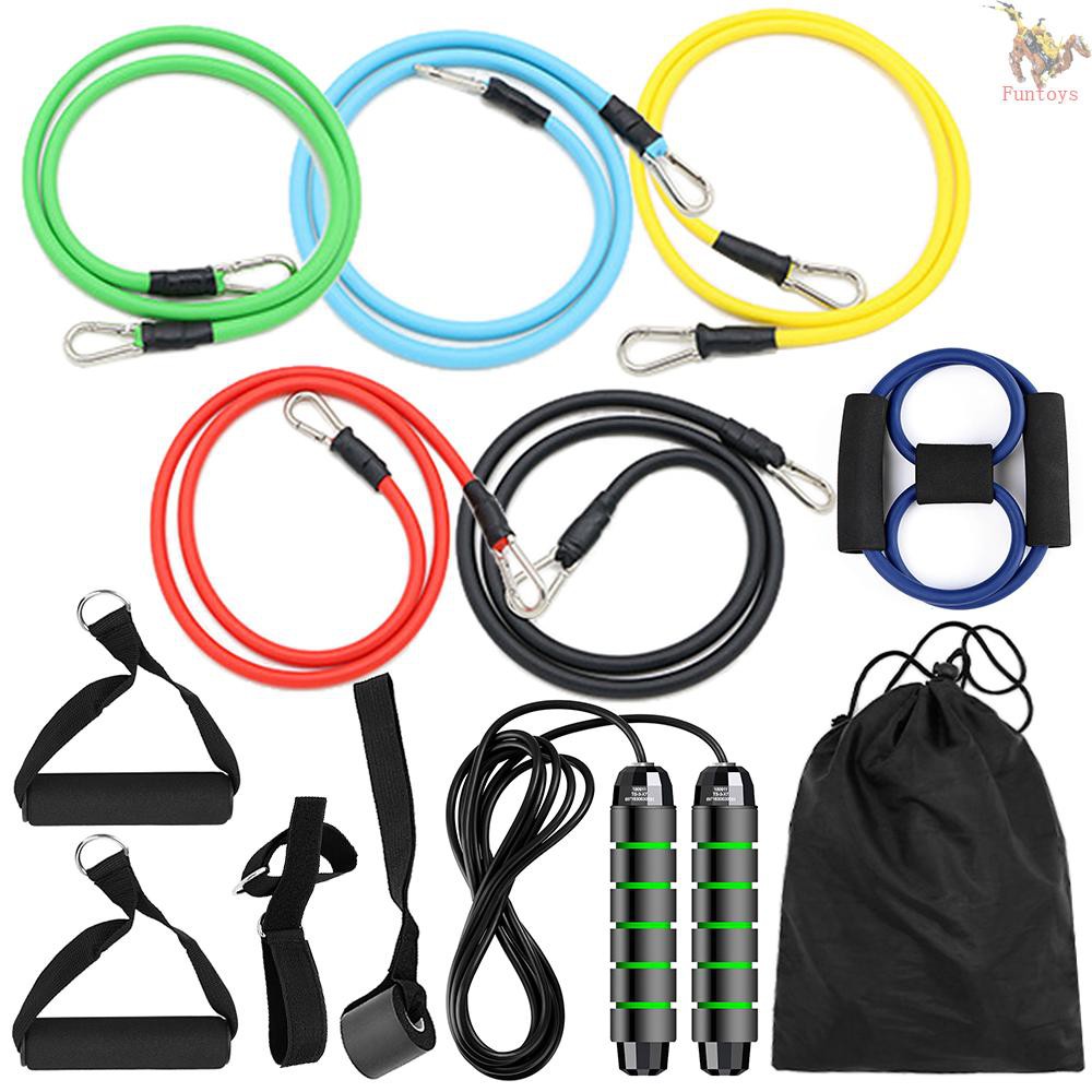 FUTO 13pcs Resistance Bands Set Workout Fintess Exercise Tube Bands ...