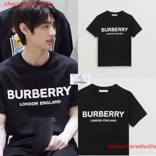 charactersstudio 2022 เสื้อยืดผ้าฝ้ายพิมพ์ลายโลโก้ Burberry sale