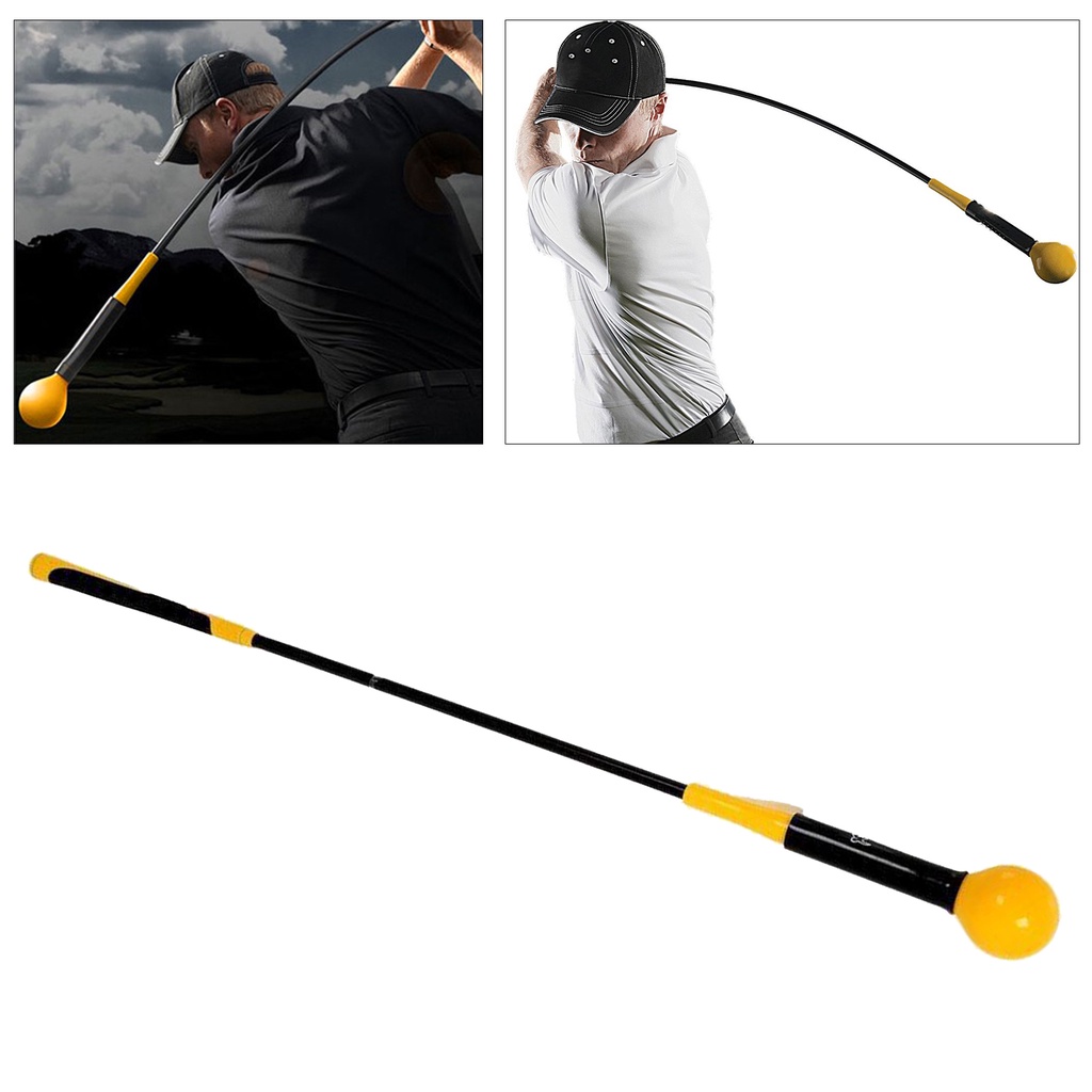 ไม้ซ้อมวงสวิง Strength and Tempo Trainer 48 inch - Yellow เครื่องช่วยฝึกวงสวิงกอล์ฟ เครื่องช่วยฝึกวงสวิงไม้วอร์มอัพกอล์ฟ