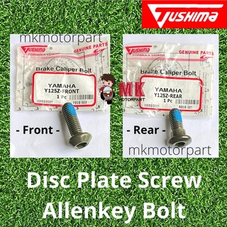 (Tushima) แผ่นดิสก์สกรูด้านหน้า และด้านหลัง สําหรับ Yamaha Y125z Y110 YSS LC135 RXZ Y15 Y16 TZM SRL Ego Nouvo Skru Piring Disk