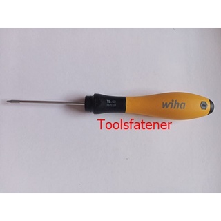 WIHA 302 ESD รหัส 27641 TORX Screwdriver  ไขควงหัวดาวขนาด T5 X 60 mm กันไฟฟ้าสถิตย์ (ESD)