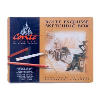 CONTE A PARIS BOITE EAQUISSE SKETCHING BOX 12 PCS.