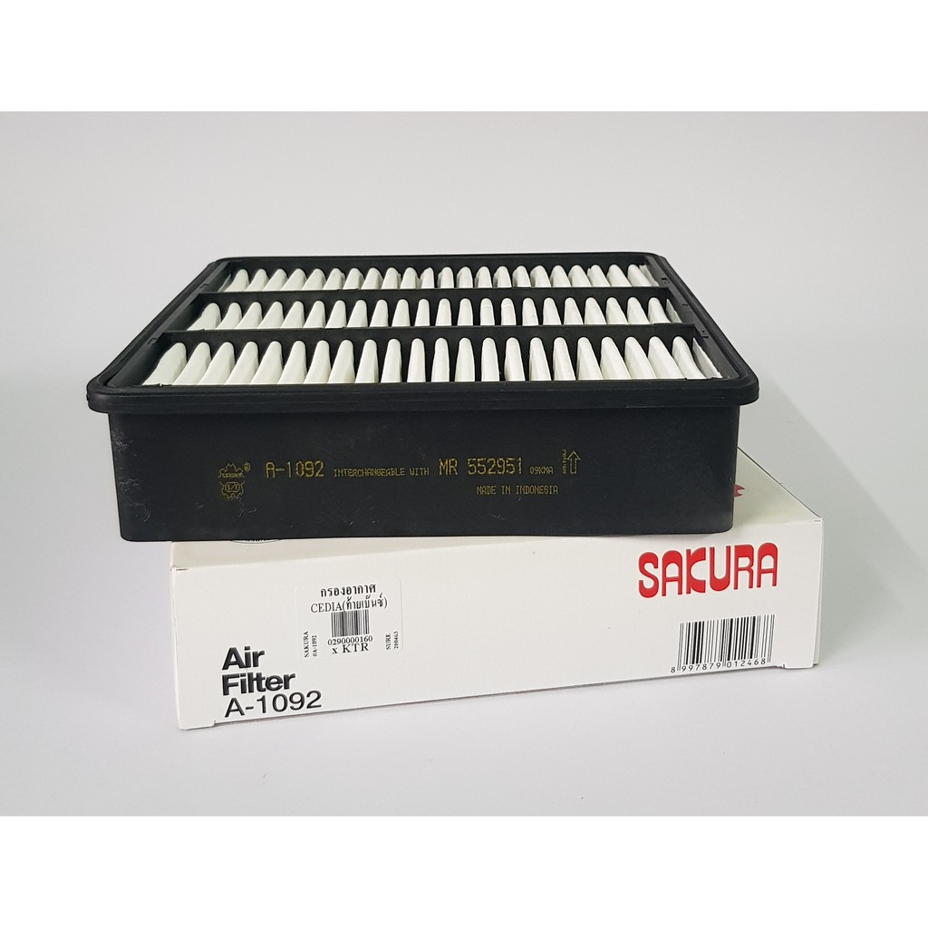 กรองอากาศ Mitsubishi Cedia, ท้ายเบ๊นซ์, Lancer CE II, Lancer 1.5, 1.6, 1.8, 2.0 ปี 1996-2010 ยี่ห้อ Sakura