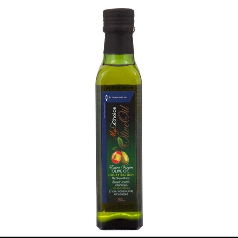 น้ำมันมะกอก เอ็กซ์ตร้า เวอร์จิ้น โอลีฟ ออยล์ โคล เอ็กแทร็กชั่น Extra Virgin Olive Oil Cold Extraction My Choice 250 มล.