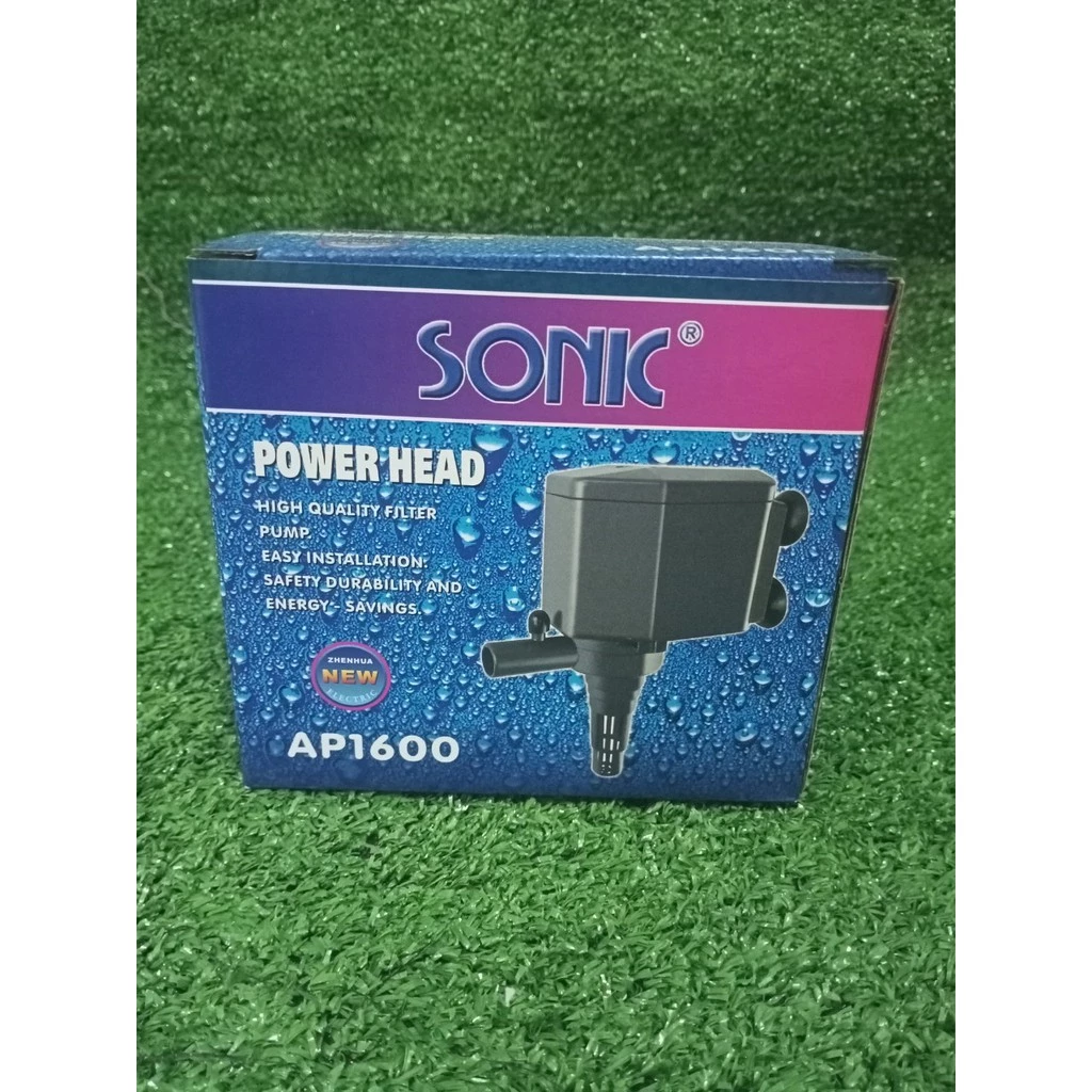 ปั๊มน้ำพุ ปั๊มตู้ปลา Sonic AP-1600 ปั๊มน้ำคุณภาพยอดนิยม (ราคาถูก) AP1600 จัดส่งทุกวัน