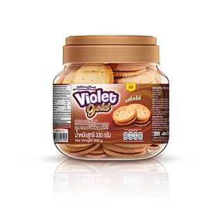 Violet Gold ไวโอเลตโกลด์แครกเกอร์ไส้ครีม ขนาด 330 ก. (เลือกรสชาติได้)
