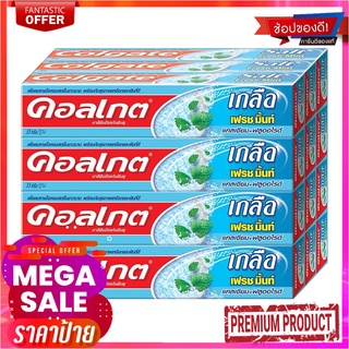 คอลเกต ยาสีฟัน สูตรเกลือ เฟรชมิ้นท์ 35 กรัม x 12 กล่องColgate Toothpaste Salt Fresh Mint 35g x 12 packs