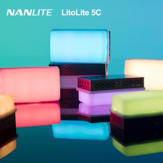 Nanlite LitoLite 5C Pocket Light RGB LED เติมแสงไฟถ่ายภาพวิดีโอแม่เหล็กกลางแจ้งแบบพกพา