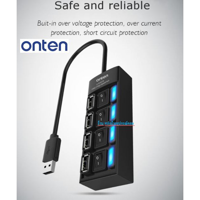 ลดราคา Onten OTN-8103 HUB usb 4-port usb2.0/พร้อมส่ง #ค้นหาเพิ่มเติม ปลั๊กแปลง กล่องใส่ฮาร์ดดิสก์ VGA Support GLINK Display Port