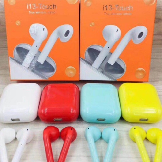 i13-Touch กล่องส้ม หูฟังบลูทูธไร้สายหูฟัง หูฟังสำหรับ Android Moira หูฟังไร้สาย หูฟังบลูทูธไร้สาย