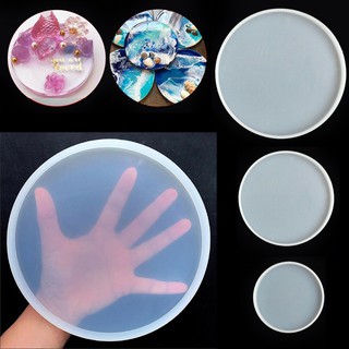 Silicone Epoxy Resin Casting Molds Round Coaster Mold Jewelry DIY Making Mould