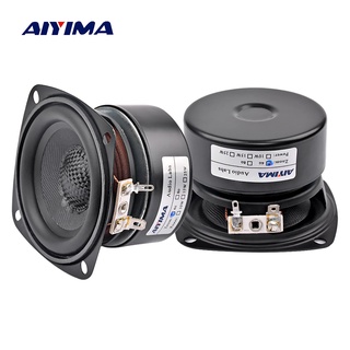 Aiyima ลําโพงไฟเบอร์กลาส 4 8 โอห์ม 20W กันน้ํา 3 นิ้ว สําหรับเครื่องขยายเสียงบ้าน 2 ชิ้น