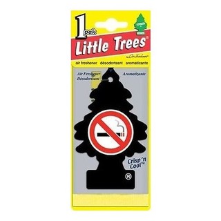 Little Trees® แผ่นน้ำหอมปรับอากาศ รูปต้นไม้ กลิ่น No Smoking  เซท 3 ชิ้น