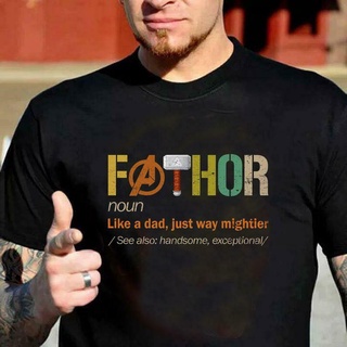 T-shirt  ใหม่ล่าสุด เสื้อยืดลําลอง แขนสั้น พิมพ์ลาย Fathor noun as a dad Just Way Mightier แฟชั่นฤดูร้อนS-5XL