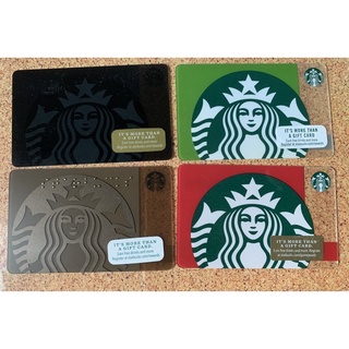 บัตร Starbucks usa 4 ใบ