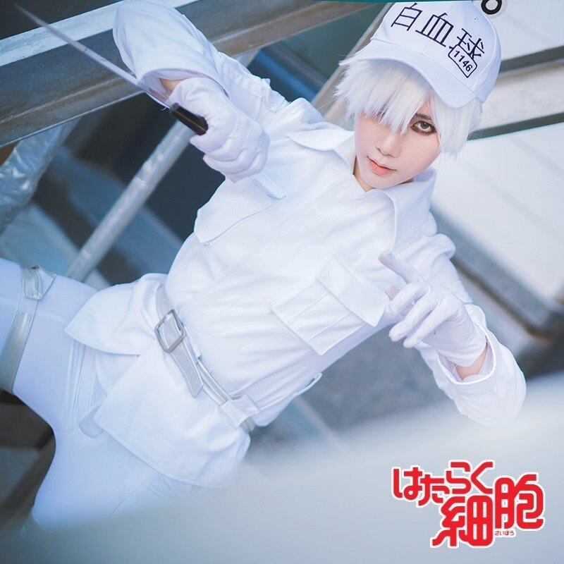 ทบทวนnew Cells At Work White Blood Cell Hataraku Saibou Cosplay Costume Leukocyte U 1146 Full Set Uniforms Halloween Daily Outfit Good Price