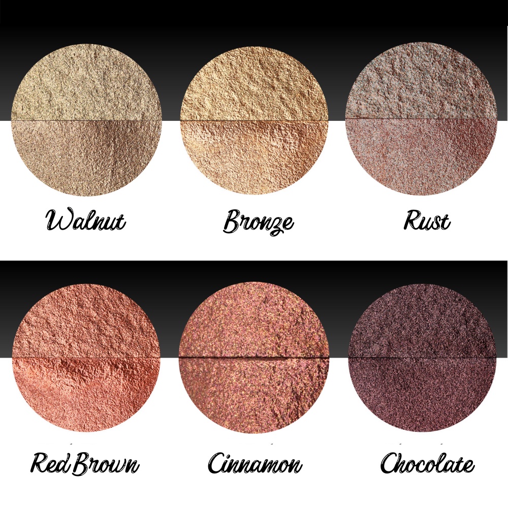 สีน้ำประกายมุก Coliro (Finetec) โทนสีน้ำตาล จากเยอรมนี