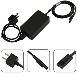 Microsoft Adapter44W 15V 2.58a แหล่งจ่ายไฟ AC สำหรับ Microsoft Surface Pro 5 1796/1769, ปลั๊กของสหรัฐฯ