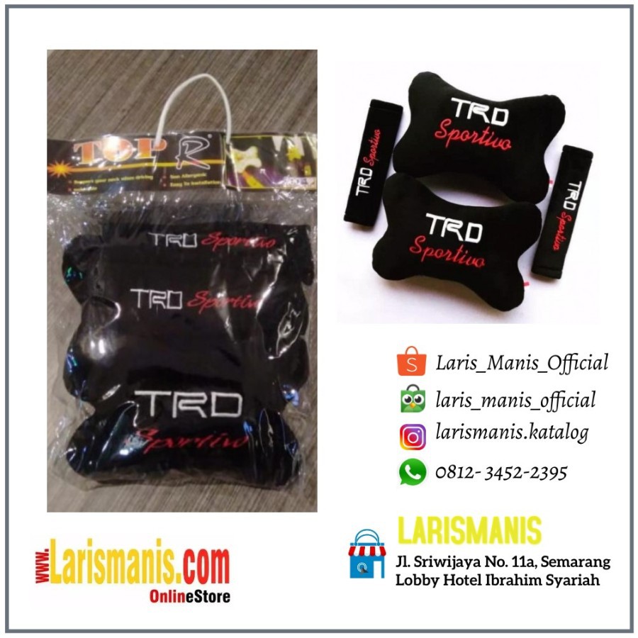 TRD SPORTIVO รถที่นั่งเบาะคอ PLUS ฝาครอบเข็มขัด
