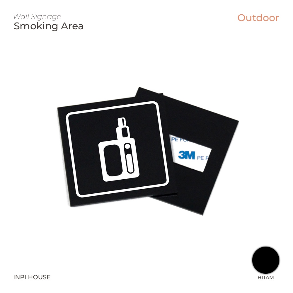 Vape Logo Signage Decorative Allowed Signage - กระดานอะคริลิก 8x8 cm