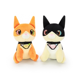 Super Dogs ลิขสิทธิ์แท้ ตุ๊กตา Maddie Orange / Black นั่ง 8นิ้ว