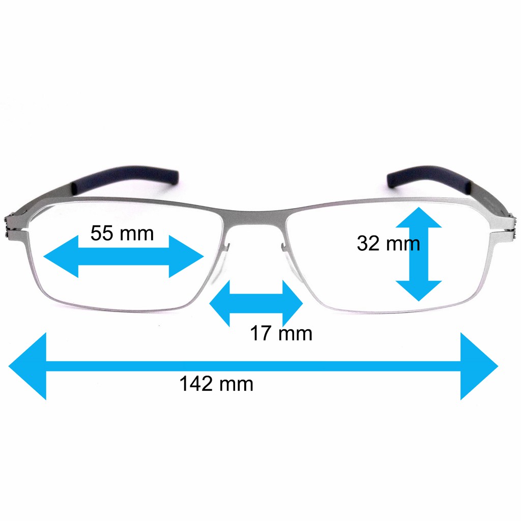 Fashion แว่นตา รุ่น IC BERLIN 008 C-3 สีเงิน Lars D กรอบแว่นตา สำหรับตัดเลนส์ วัสดุ สแตนเลสสตีล ขาข้อต่อ ไม่ใช้น๊อต