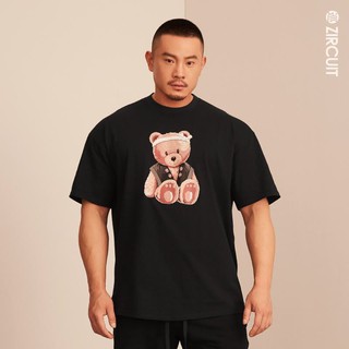 เสื้อยืดคอกลมZIRCUIT เสื้อยืดแขนสั้น OVERSIZE cotton100% รุ่น YUKATA BEARS-3XL