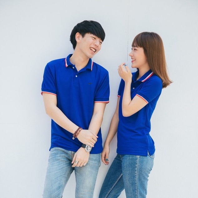 เสื้อโปโล BULLTUS BRAND สีน้ำเงิน 3 Tone Collection มี XXL