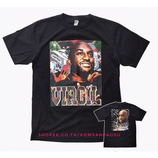 เสื้อยืด virgil abloh offwhiite streetwear เสื้อยืดผช เท่ๆ คอลูกเรือ