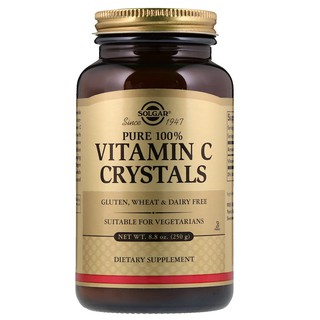 Solgar, Pure 100% Vitamin C Crystals, 8.8 oz (250 g) ผงวิตามินซี