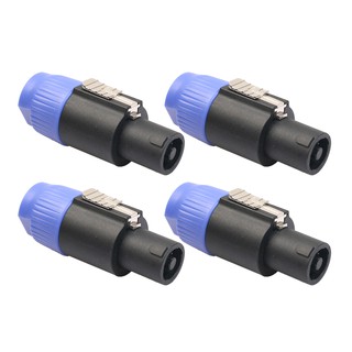 4 ชิ้น 4 pole อุปกรณ์ปลั๊กเสียบเชื่อมต่อลําโพงสําหรับ neutrik speakon nl 4fc