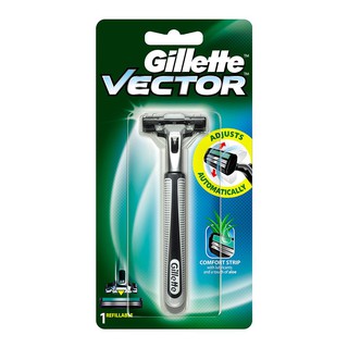 ผลิตภัณฑ์กำจัดขน GILLETTE ด้ามมีดเวคเตอร์ พลัส 1 อัพ ของใช้ส่วนตัว ผลิตภัณฑ์ ของใช้ภายในบ้าน RAZOR GILLETTE VECTOR PLUS