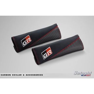 1 ชุด 2ชิ้น ปลอกหุ้มเข็มขัดนิรภัย GR GR Seat Belt Pad ของแท้ TOYOTA GR ออกมาล่าสุด