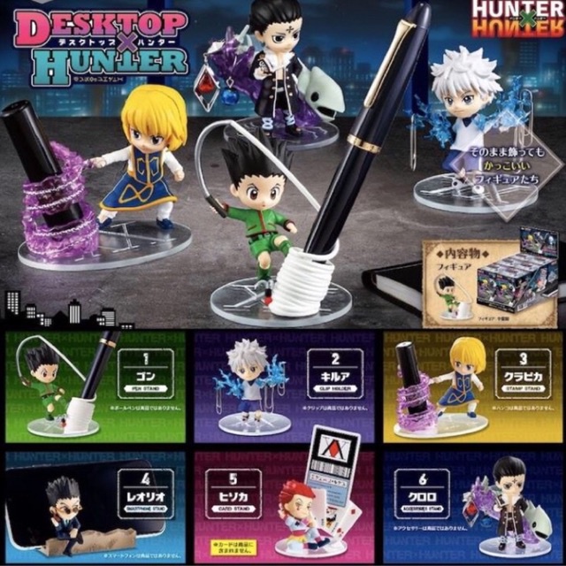 Re-Ment Hunter x Hunter DesQ DESKTOP HUNTER (Set of 6) โมเดล กาชาปอง ฮันเตอร์ HxH Figure ฟิกเกอร์แท้
