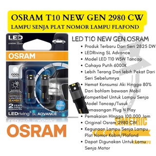 หลอดไฟ Led T10 Osram 2980w สําหรับติดเพดานรถยนต์