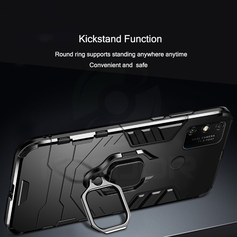 Finger Ring Stand Heavy Duty Shockproof Armor Case for Huawei Nova 7i P20 P30 Lite P40 Pro Nova 4e 3i Nova 5T Y9S Y6 Y7 Y9 Prime Mate 20 Pro Mate 30 Hard Case #7